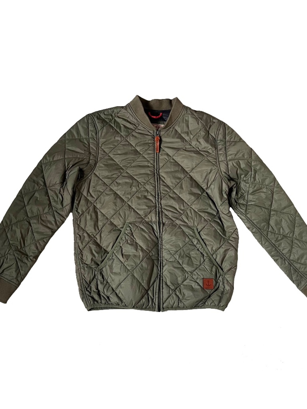 Iron And Resin Quilted Bomber Jacket Puffer Made In USA